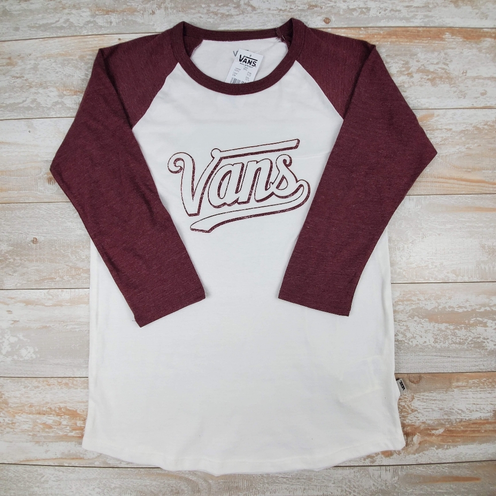 Vans Outlined Scripted Raglan Womens - Picture 1 of 8